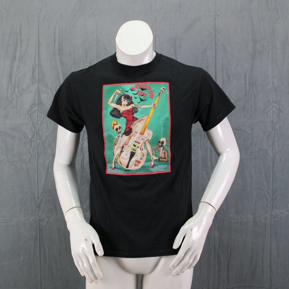 Horror Pops Shirt - Patrica Day and Zombie Graphics - Men's Small - Picture 1 of 7